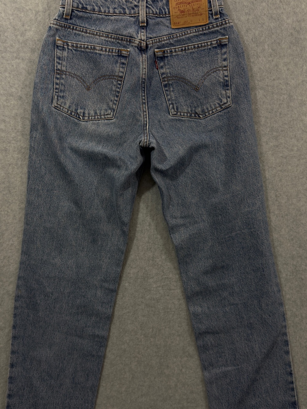 Vintage 90’s Levi's 512 Slim Fit Straight Leg Light Wash Blue Jeans Size 8 - Picture 4 of 7
